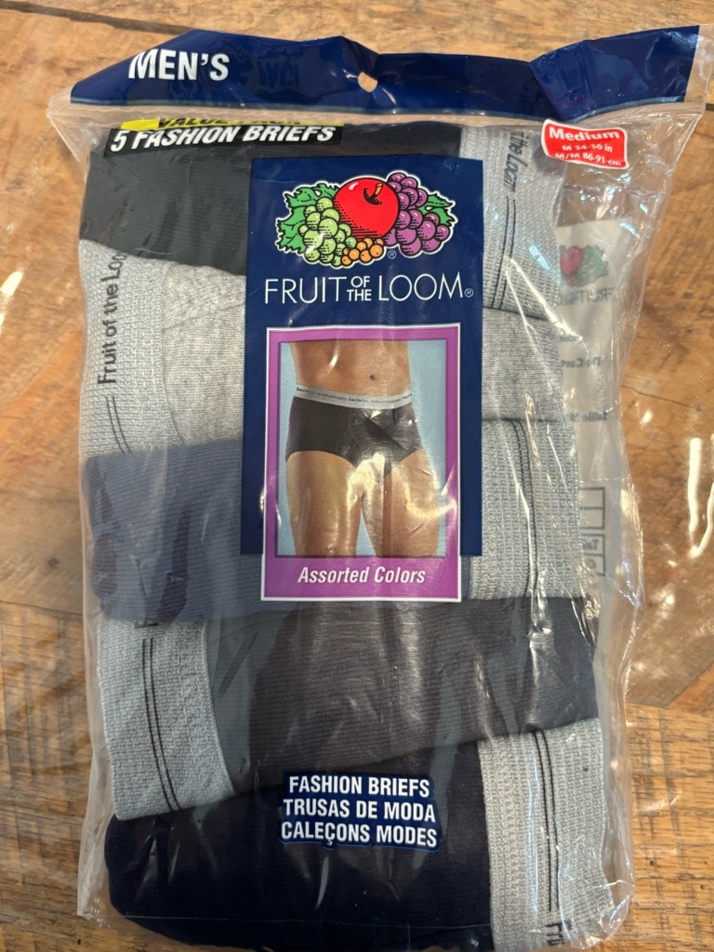 Fruit of the Loom Men’s Assorted Briefs - Gray & Black